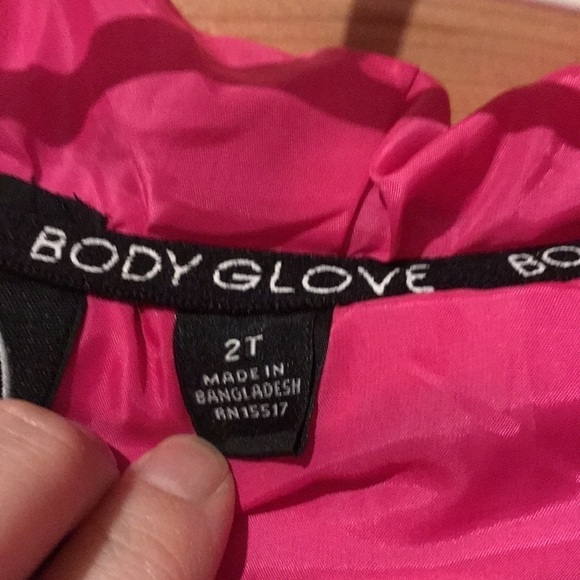 Body glove jacket size 2T pink silver black puffer coat - Picture 5 of 8